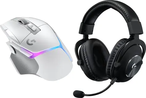 Logitech G502 X Plus + G Pro X černá / Herní sada / bezdrátová myš + headset / 25600 DPI / USB