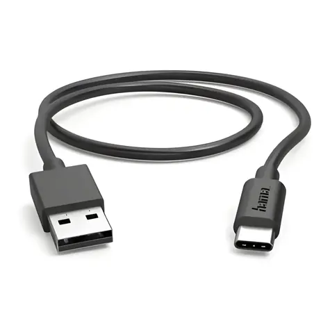 Hama černá / Nabíjecí kabel / USB-A - USB-C / 0,5 m / 480 Mbit/s / Rychlé nabíjení