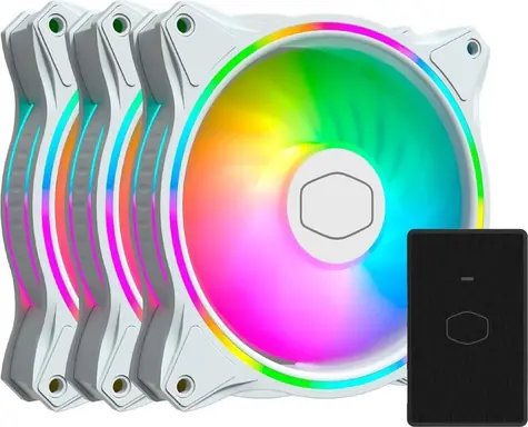 Cooler Master MasterFan MF120 Halo 3 ks + hub / Ventilátor / 120 mm / ARGB / Rifle Bearing / 30 dB / 4-pin PWM