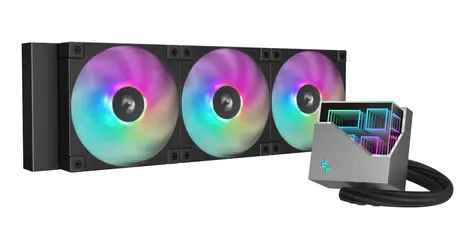 DEEPCOOL LT360 ARGB černá / Komplet vodního chlazení / 360 mm / 3x 120 mm / ARGB