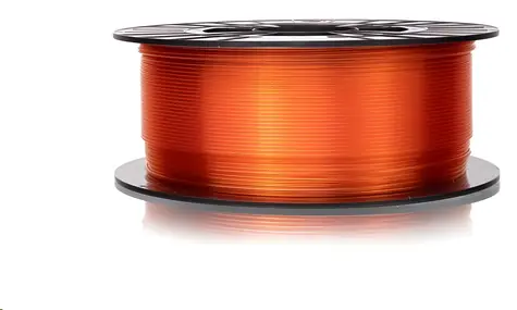 Filament PM PETG transparentní oranžová / Tisková struna / 1,75 mm / 1 kg