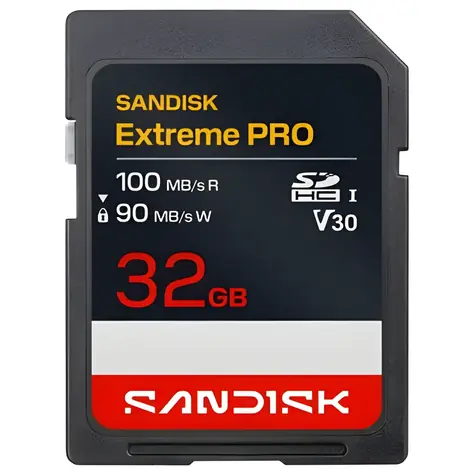 SanDisk Extreme PRO SDHC 32GB / SD karta / čtení 100 MB/s / zápis 90 MB/s
