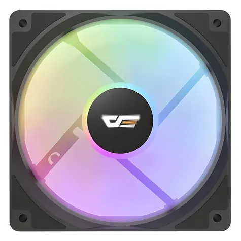 darkFlash CL12 LED černá / Ventilátor / 120 mm / 1200 RPM / 52.46 CFM / 4-pin