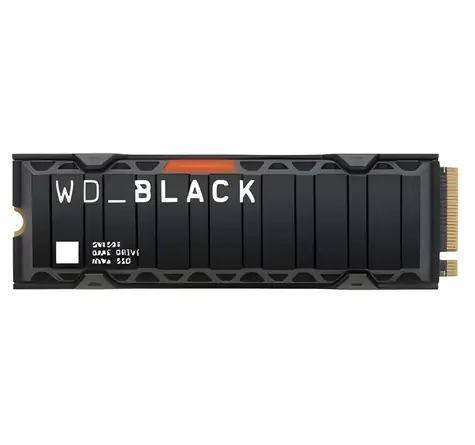 WD Black SN850X 2TB chladič / M.2 SSD 2280 / PCIe Gen4 x4 / TLC / čtení: 7300 MB/s / zápis: 6600 MB/s / 5y