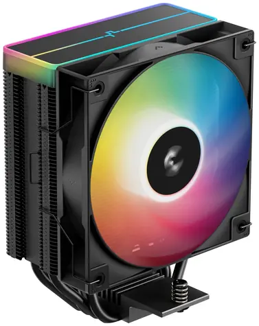 DEEPCOOL AG400 BK ARGB V2 černá / Chladič CPU / 4× heatpipe / 120 mm ARGB / AM4 + AM5 + Intel