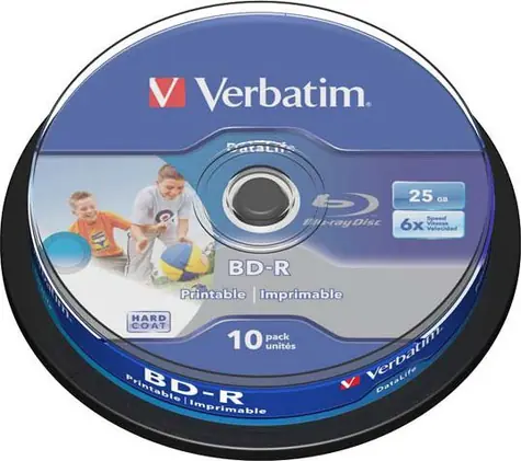 Verbatim BD-R 10 ks / Blu-ray disk / 25GB / 6x