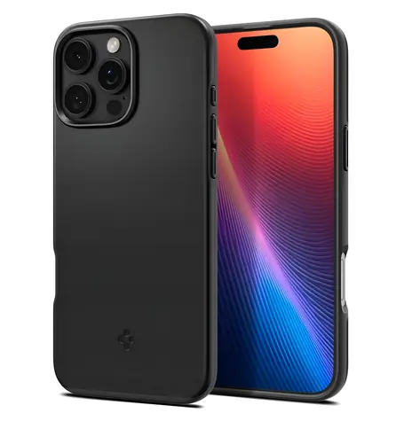 Spigen Thin Fit MagSafe černá / Ochranný kryt / iPhone 17 Pro Max / TPU+PC / Air Cushion