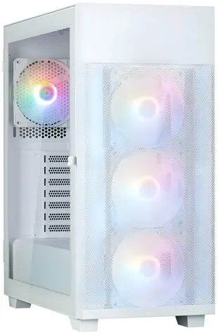 Zalman S5 Neo bílá / Midi Tower / ATX / 4x 120mm RGB / USB 3.0 / USB 2.0 / bez zdroje / průhledná bočnice