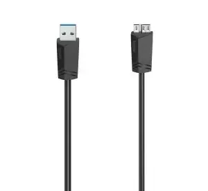 Hama Micro-USB kabel černá / Datový kabel / USB 3.0 / 5 Gbit/s / 1,5 m