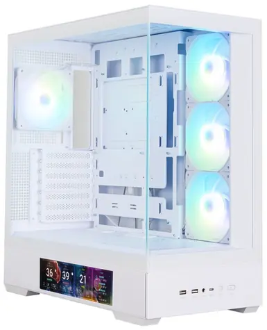 ZALMAN P40 DS bílá / ATX / 4x 120mm ARGB / 2x USB 3.0 + 1x USB-C / 9.1