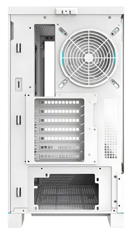 darkFlash DY451 PRO bílá / Skříň / ATX Mid Tower / Tempered Glass / ARGB / USB-C 3.2 Gen 2