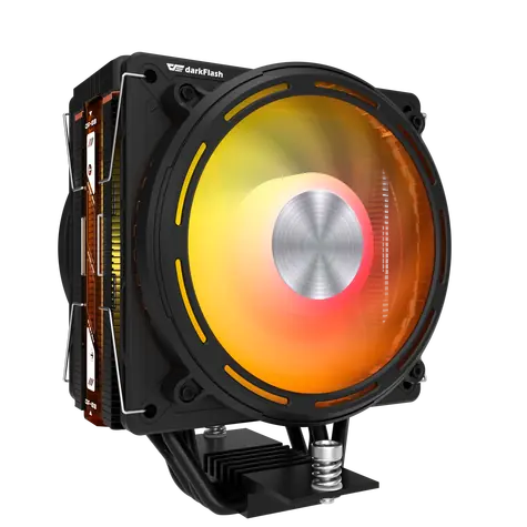 darkFlash E400 PLUS černá / Chladič CPU / 4× heatpipe / 2× 120 mm push-pull / ARGB / 235 W TDP / Intel + AMD