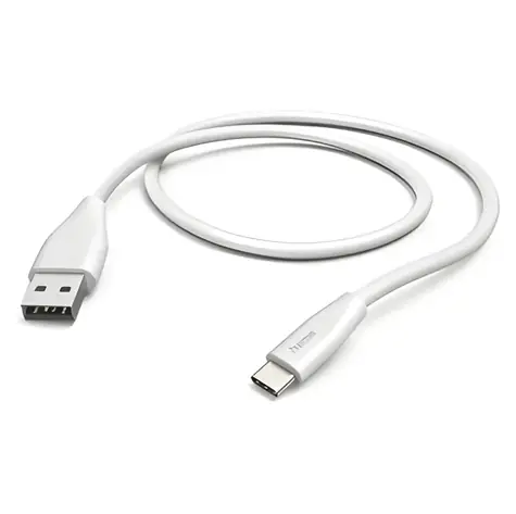 Hama kabel USB-A na USB-C 1,5 m bílá / Nabíjecí kabel / USB 2.0 / 480 Mbit/s