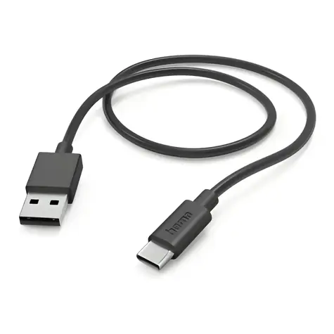 Hama černá / Nabíjecí kabel / USB-A / USB-C / 480 Mbit/s / 1 m