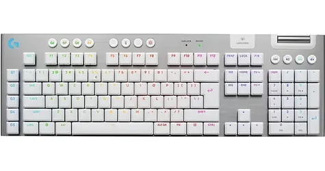 Logitech G915 X bílá / Bezdrátová herní klávesnice / US layout / LIGHTSPEED