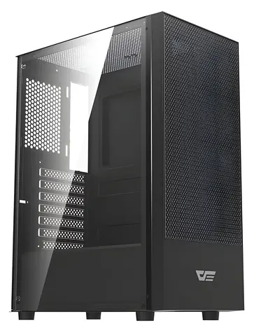 darkFlash A290 černá / ATX / bez ventilátorů / 3x USB-A / průhledná bočnice / bez zdroje