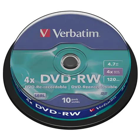 Verbatim 10ks DVD-RW 4.7GB 4x / Spindl
