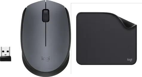 Logitech M170 + Studio Series grafitová / Set myš a podložka / bezdrátová