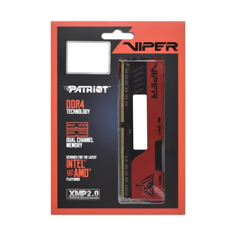 Patriot Viper Elite II 32GB (2x16GB) 3200MHz červená / DIMM / DDR4 / CL18 / XMP 2.0 / Non-ECC / Unbuffered / 1.35 V
