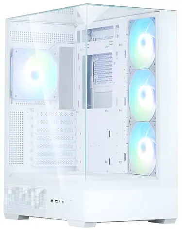 ZALMAN P40 Prism Plus bílá / ATX / 4x 120mm ARGB / 2x USB 3.0 + 1x USB-C / panoramatické sklo / bez zdroje