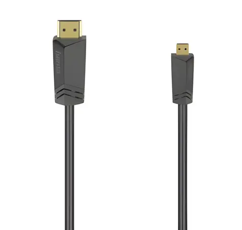 Hama HDMI kabel High Speed 1,5 m / Kabel / typ A na Micro D / 4K / Ethernet