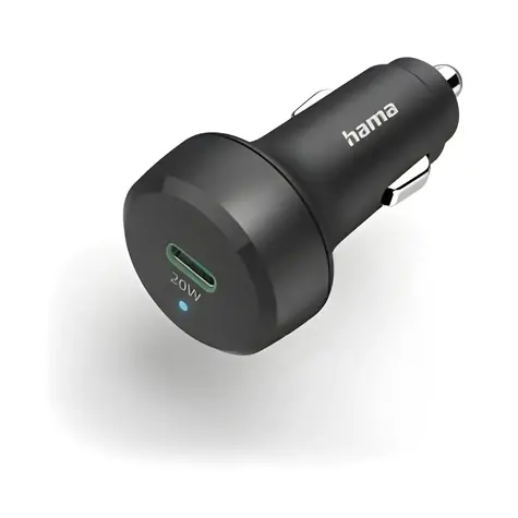 Hama nabíjecí adaptér do vozidla černá / Nabíječka do vozidla / USB-C / PD / QC 3.0 / 20 W