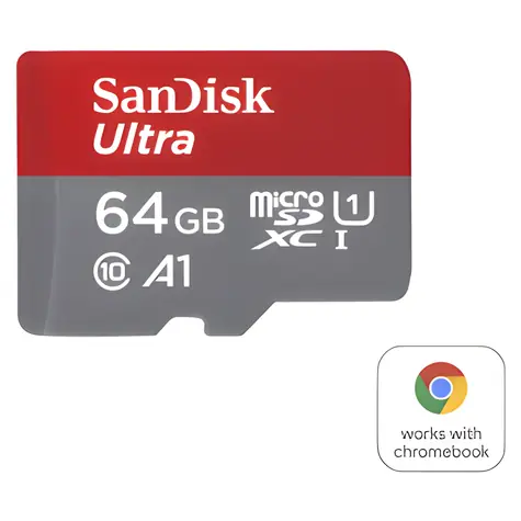SanDisk Ultra microSDXC 64GB + adaptér / microSDXC karta / Class 10 / UHS-I / čtení: až 140 MB/s