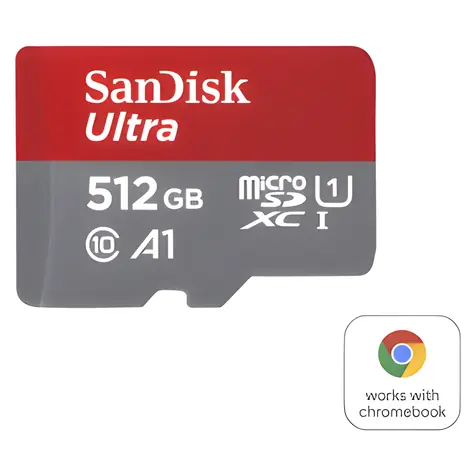 SanDisk Ultra microSDXC 512GB + adaptér / Paměťová karta / Class 10 / UHS-I / čtení: až 140 MB/s