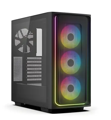 Deepcool CG540 Mesh černá / Skříň / E-ATX / 3x 120 mm + 1x 140 mm / 2x USB 3.0 / průhledná bočnice / bez zdroje