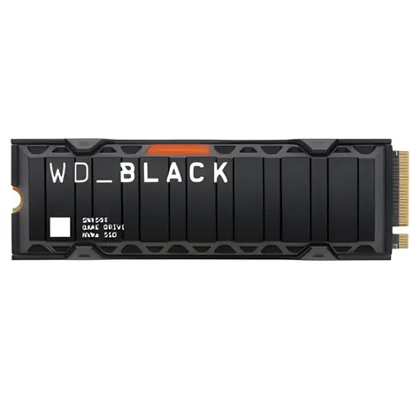 WD Black SN850X 1TB chladič / M.2 SSD 2280 / PCIe Gen4 x4 / TLC / čtení: 7300 MBps / zápis: 6300 MBps / 5y
