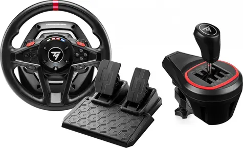 Thrustmaster T128 + TH8S / Sada volantu a pedálů s řadicí pákou / PS5 & PS4 & PC
