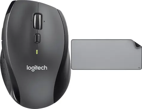 Logitech M705 Marathon + Studio Series středně šedá / Sada bezdrátová myš + podložka