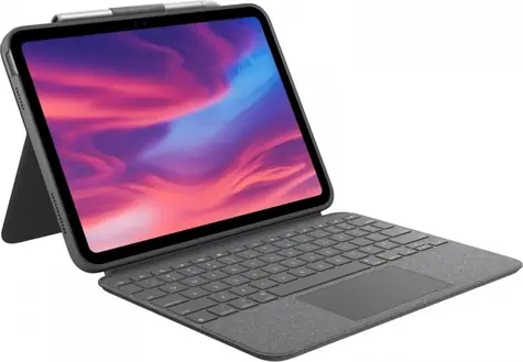 Logitech Combo Touch šedá / Ochranný kryt s klávesnicí / Apple iPad (10. generace)