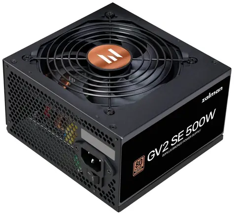 Zalman ZM500-GV2SE / Zdroj / 500W / ATX / aPFC / 120mm fan / 80+
