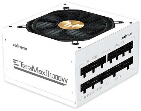 Zalman ZM1000-TMX2 WH bílá / Zdroj / 1000W / 80+ Gold / ATX3.0 / aPFC / modulární