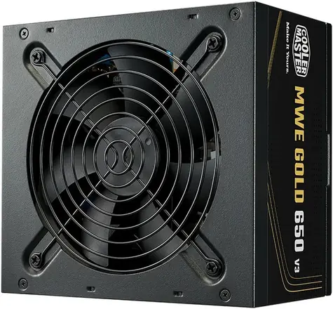 Cooler Master MWE Gold V3 650W / Zdroj PC / ATX 3.1 / 80 PLUS Gold / 120mm / nemodulární