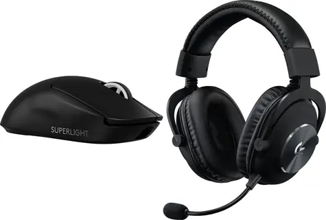 Logitech G PRO X SuperLight 2 + G PRO X černá / Herní sada / Bezdrátová myš + sluchátka