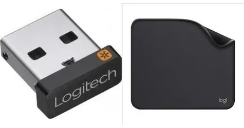 Logitech USB Unifying Receiver + Studio Series Graphite / Sada / Nano USB přijímač / 2.4GHz