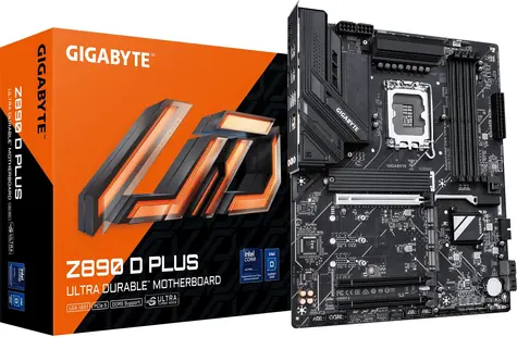 Gigabyte Z890 D PLUS / Základní deska / Intel Z890 / LGA 1851 / 4x DDR5 / PCIEx16 / 2.5GLAN / ATX