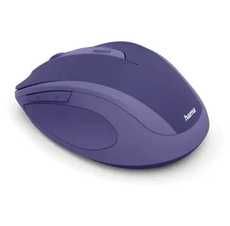 Hama WM-400 modrá / Bezdrátová optická myš / tichá / ergonomická / 1600 DPI / 6 tlačítek / 2.4 GHz