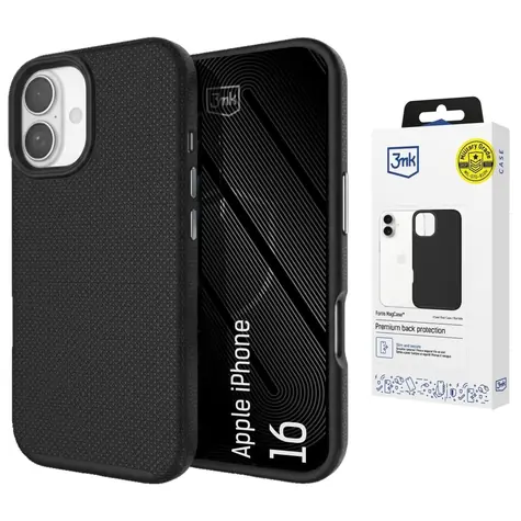 3mk Fortis MagCase / Ochranný kryt pro Apple iPhone 16 / MagSafe / Military Grade