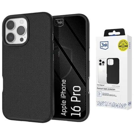 3mk Fortis MagCase / Ochranný kryt pro Apple iPhone 16 Pro / MagSafe / Military Grade