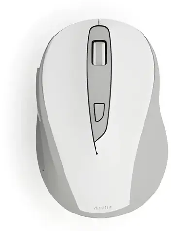 Hama WM-400 bílá / Bezdrátová optická myš / tichá / 1600 dpi / 6 tlačítek / 2.4 GHz