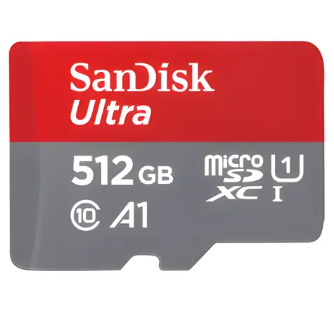 SanDisk Mobile Ultra microSDXC 512GB / Paměťová karta / Class 10 / UHS-I / A1 / čtení: až 150 MB/s