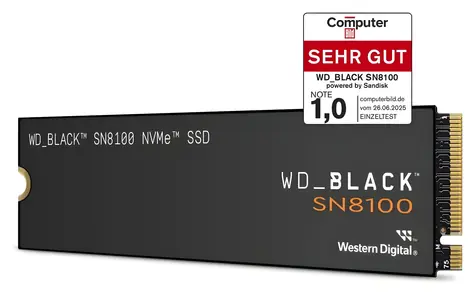 WD Black SN8100 2TB / M.2 SSD 2280 / NVMe PCIe 5 x4 / TLC / čtení: 14 900 MB/s / zápis: 14 000 MB/s / 5y