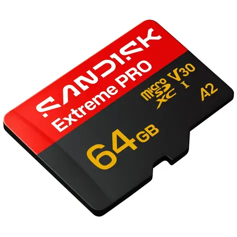 SanDisk Extreme PRO microSDXC 64 GB + adaptér / Paměťová karta / Class 10 / A2 / V30 / UHS-I U3