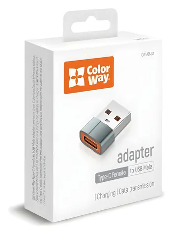 ColorWay šedá / Redukce USB-C na USB-A