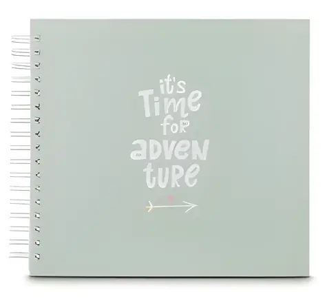 Hama Good Things Adventure 28x24 cm zelená / Album klasické spirálové / 50 stran / bílé listy