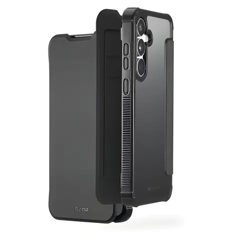 Hama Extreme Protect černá / Pouzdro-knížka na mobil / Samsung Galaxy S25 FE / D3O® / MIL-STD-810H / 2× slot na karty