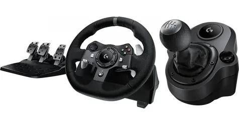 Logitech G920 Driving Force + Driving Force Shifter černá / Závodní volant s řadící pákou / PC / Xbox One